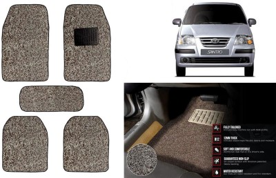 Auto Kite Plastic, PVC Standard Mat For  Hyundai Santro(Beige, Brown)