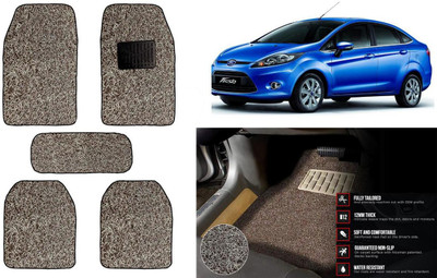 Auto Kite Plastic, PVC Standard Mat For  Ford Fiesta Old(Beige, Brown)
