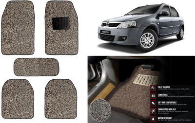 Auto Kite Plastic, PVC Standard Mat For  Mahindra Verito(Beige, Brown)