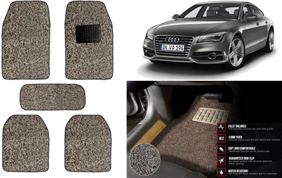 Auto Kite Plastic, PVC Standard Mat For  Audi A7(Beige, Brown)
