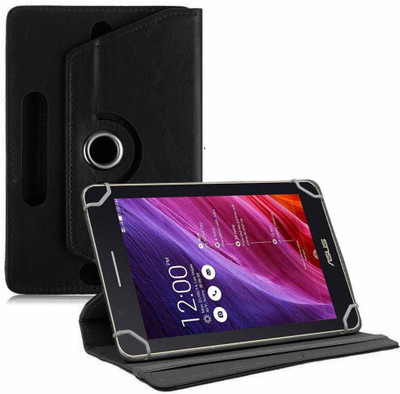 TGK Flip Cover for Asus Fonepad 7 Fe171cg Tablet 7 inch with Rotating leather Stand Case(Black, Cases with Holder)