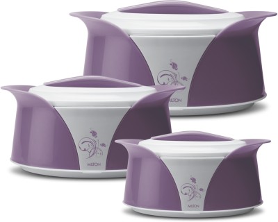 MILTON Imperial Jr. Gift Set Pack of 3 Thermoware Casserole Set(430 ml, 850 ml, 1400 ml)