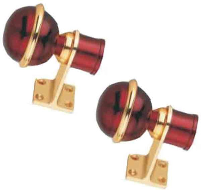 GROWNIX Maroon Rod Rail Bracket Metal(Pack of 2)