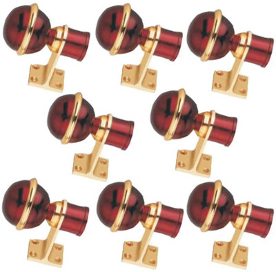 GROWNIX Maroon Rod Rail Bracket Metal(Pack of 8)