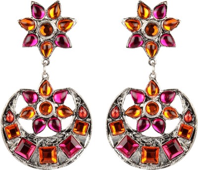 Muccasacra Fresh Collection Multicolour Crystal Stud Beads, Crystal Alloy Stud Earring