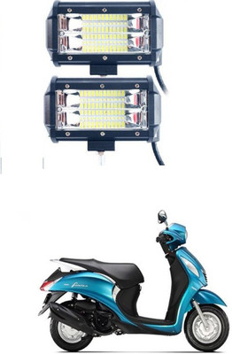 PRTEK LED Fog Lamp Unit 00127 Fog Lamp Motorbike LED for Yamaha (12 V, 72 W)(Fascino, Pack of 2)