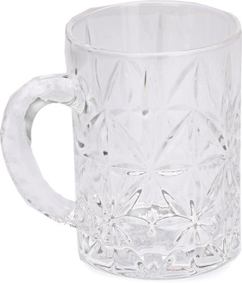 AFAST Stylish Designer Beer Mug , Glass, Transparent, 415 Ml We022 Glass Beer Mug(415 ml, Glass, Clear)