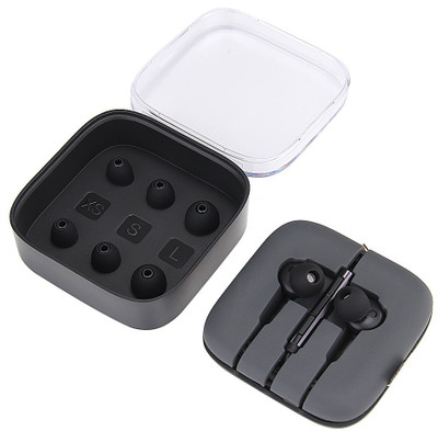 CHG piston earphones E1 hd clarity premium quality Wired Headset(Black, In the Ear)