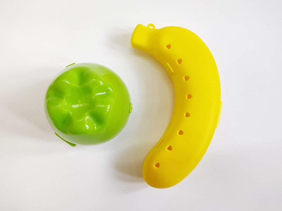 DOVEAZ Fruits Banana Case And Apple Case 2 Containers Lunch Box(500 ml)