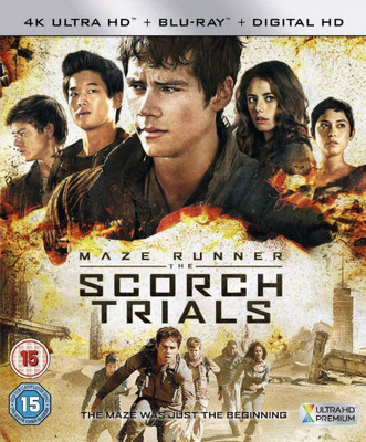 Maze Runner: The Scorch Trials (4K UHD + Blu-ray + Digital Download) (2-Disc Set) (Region Free + Fully Packaged Import)(4K(UHD) Blu-ray English)