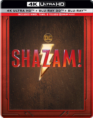 Shazam!
(Steelbook) (4K UHD + Blu-ray 3D + Blu-ray) (3-Disc)(4K(UHD) Blu-ray English)