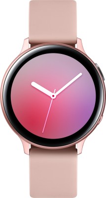 Samsung Galaxy Watch Active 2 Aluminium Pink Gold Smartwatch(Beige Strap Regular)
