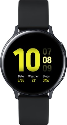 Samsung Galaxy Watch Active 2 Aluminium Aqua Black Smartwatch(Black Strap Regular)