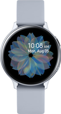 Samsung Galaxy Watch Active 2 Aluminium Cloud Silver Smartwatch(Grey Strap Regular)