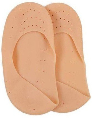 Fidrox Imperia Anti Crack Full Length Silicon Foot Protector Moisturizing Socks Foot Support(White)