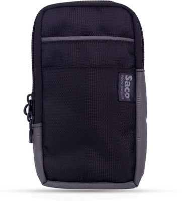 Saco Universal Small Zipper Cellphone Holster Belt Loops Clip case(Grey)