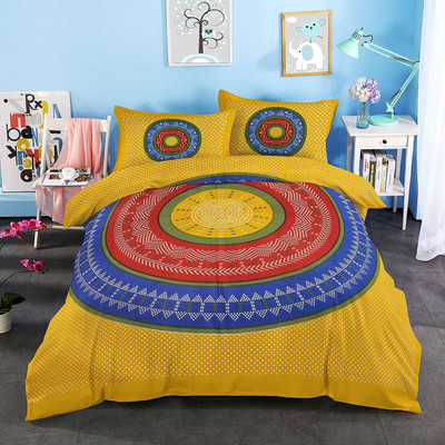 WAR TRADE 104 TC Cotton Double Printed Flat Bedsheet(Pack of 1, Multicolor)