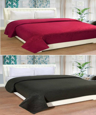 Hot Dealzz Solid Single Fleece Blanket for  Mild Winter(Polyester, Multicolor)