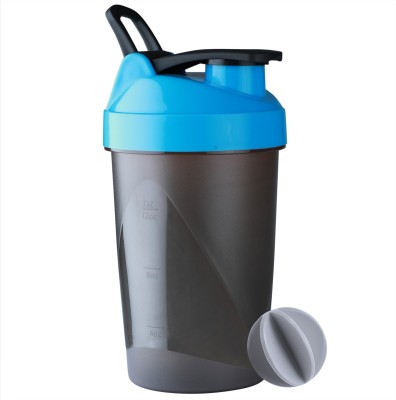 HAANS Fuel Gym 500 ml Shaker  (Pack of 1, Blue, Plastic)