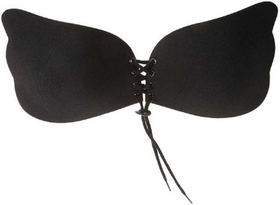 Bluwings Silicon Strapless bra for women Women Stick-on Lightly Padded Bra(Black)