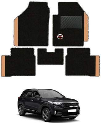 elegant Polypropylene Standard Mat For  Kia Seltos(Black, Beige)
