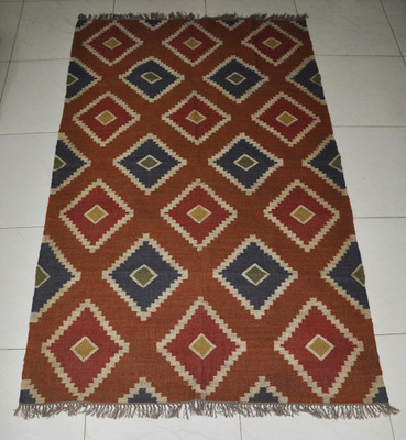 Lal Haveli Multicolor Jute Carpet(5 ft,  X 8 ft, Rectangle)