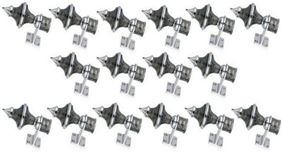 GROWNIX Black Rod Rail Bracket Metal(Pack of 16)