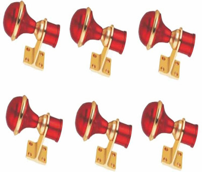 GROWNIX Red Rod Rail Bracket Metal(Pack of 6)