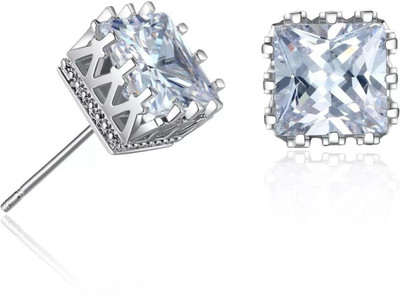 MYKI Designer Stud Earrings For Women & Girls Swarovski Zirconia Stainless Steel Stud Earring