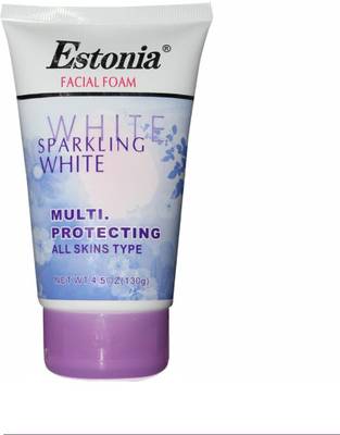 Estonia Sparkling White Facial Foam - Multi Protecting Face Wash  (130 g)