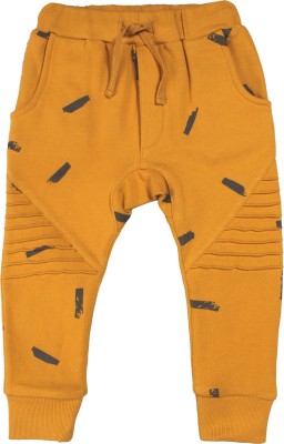 nino bambino Track Pant For Boys(Yellow, Pack of 1)