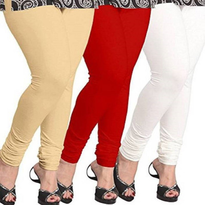 Ritika Churidar  Ethnic Wear Legging(Gold, Solid)