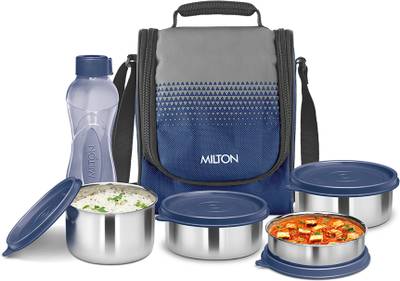 MILTON Tasty Lunch 4 Combo with Bottle 4 Containers Lunch Box  (1340 ml)