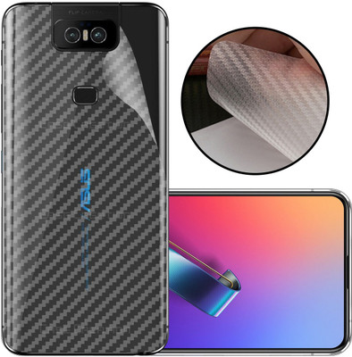 CASE CREATION Asus Zenfone 6 (2019) Mobile Skin(3D Carbon Fibre Transparent Back Skin Matte Finish)