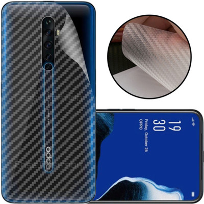 CASE CREATION OPPO Reno 2 Mobile Skin(3D Carbon Fibre Transparent Back Skin Matte Finish)