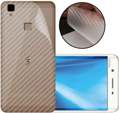 CASE CREATION Vivo V3 Max Mobile Skin(3D Carbon Fibre Transparent Back Skin Matte Finish)