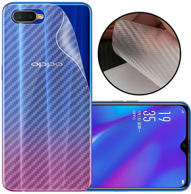 CASE CREATION Oppo K1 Mobile Skin(3D Carbon Fibre Transparent Back Skin Matte Finish)