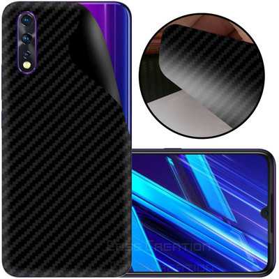 CASE CREATION Vivo Z1x Mobile Skin(3D Real Black Transparent Carbon Style royal back Skin Glossy Finish Sticker)