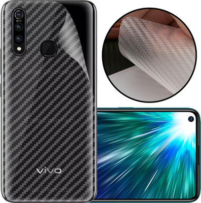 CASE CREATION Vivo Z5x Mobile Skin(3D Carbon Fibre Transparent Back Skin Matte Finish)