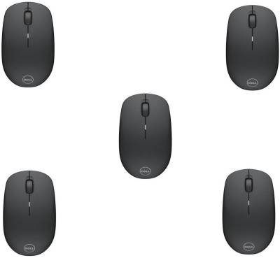 DELL WM126 Wireless Optical Mouse (USB, Black) (Pack of 5) Wireless Optical Mouse