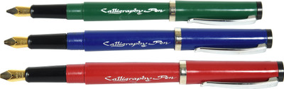Agrahari Agrahari Calligraphy(Pack of 3, Ink Color - Black, Blue)