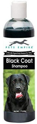 PETS EMPIRE Naturally Organic Body Shampoo for Pets (Black Coat, 1000 ML) Conditioning, Anti-microbial, Anti-fungal, Anti-parasitic, Flea and Tick, Anti-dandruff, Allergy Relief, Whitening and Color Enhancing, Anti-itching, Hypoallergenic Black Coat Dog Shampoo(1000 ml)