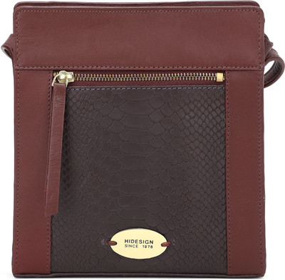 Hidesign Maroon, Purple Sling Bag