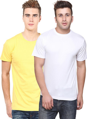 Concepts Solid Men Round Neck Multicolor T-Shirt