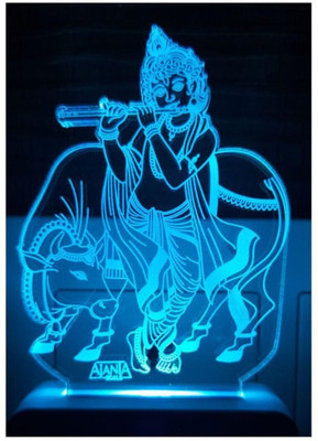 CORNICK Krishna Bhagwan code: 2023 3D Night Lamp Night Lamp(8 cm, Multicolor)