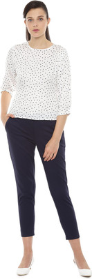 van-heusen-casual-34-sleeve-printed-women-white-top