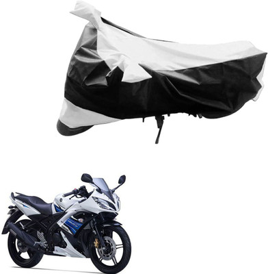 Ak Automotive Two Wheeler Cover for Yamaha(YZF R15 S, Black, Silver)
