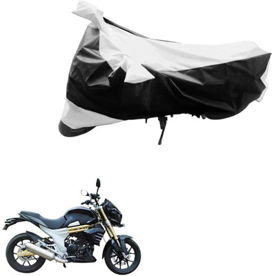 Ak Automotive Two Wheeler Cover for Mahindra(Mojo, Black, Silver)