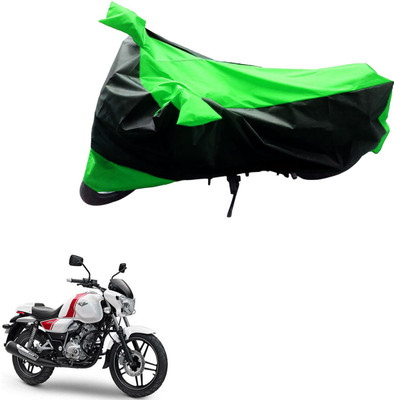 Ak Automotive Two Wheeler Cover for Bajaj(V 150, Black, Green)