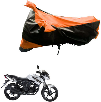 AK Art Two Wheeler Cover for Yamaha(SZ-S, Black, Orange)